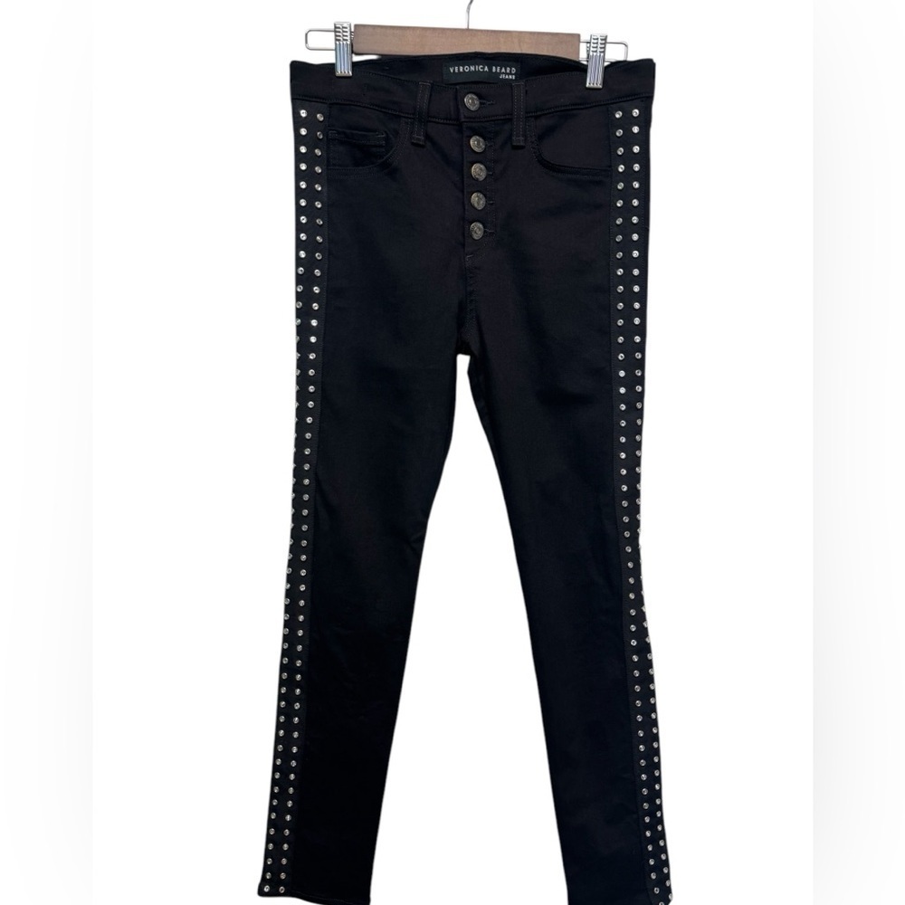 Veronica Beard Debbie's Rhinestone
Studded Jeans - Picture 3 of 12